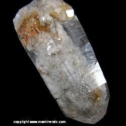 Minerals Specimen: Quartz with Included Tourmaline, Druze Quartz and Quartz Crystals from Governador Valadares, Minas Gerais, Brazil