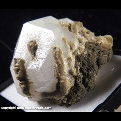 Mineral Specimen: Analcime Crystal with Included Stalactic Zeolite (likely Thompsonite) from Iceland Mineral Specimen: Analcime Crystal with Included Stalactic Zeolite (likely Thompsonite) from Iceland