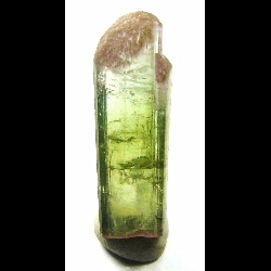 Mineral Specimen: Double-Terminated Bi-Color Tourmaline (Elbaite) from Minas Gerais, Brazil Mineral Specimen: Double-Terminated Bi-Color Tourmaline (Elbaite) from Minas Gerais, Brazil