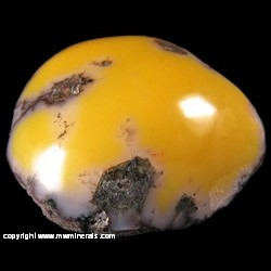 Minerals Specimen: Yellow Datolite from Mesnard Mine (Quincy #8 Shaft), Houghton Co., Michigan