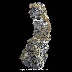 Mineral Specimen: Stalactic Galena with Marcasite and Dolomite from Buick Mine, Iron Co., Missouri Mineral Specimen: Stalactic Galena with Marcasite and Dolomite from Buick Mine, Iron Co., Missouri
