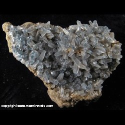 Mineral Specimen: Celestine from Pugh Quarry, Weston, Wood Co., Ohio Mineral Specimen: Celestine from Pugh Quarry, Weston, Wood Co., Ohio