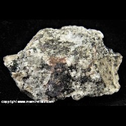 Mineral Specimen: Burbankite, Analcime, Ilmenite, Fluorite from Prefeitura Quarry, Pocos de Caldas, Minas Gerais, Brazil Mineral Specimen: Burbankite, Analcime, Ilmenite, Fluorite from Prefeitura Quarry, Pocos de Caldas, Minas Gerais, Brazil