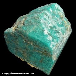 Mineral Specimen: Microcline variety: Amazonite, Albite, Smoky Quartz from Kashale Village, 20 km S. of Konso, Ethiopia