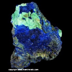 Minerals Specimen: Azurite, Malachite from Liufengshan Mine, Guichi Dist., Chizhou Pref., Anhui Prov., China
