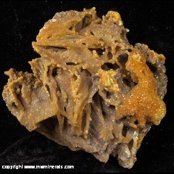Mineral Specimen: Smithsonite on Quartz Pseudomorphs from Philadelphia Mine, Rush, Rush Creek District, Marion Co., Arkansas
