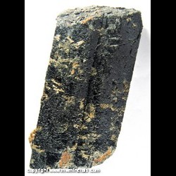Mineral Specimen: Hornblende, Fluorapatite, minor Mica from Gibson Road, Tory Hill, Haliburton Co., Ontario, Canada