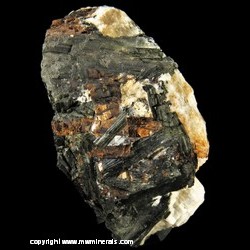 Mineral Specimen: Astrophyllite and Aegerine in Nepheline Syenite Matrix from Barkevikskjaer, Langesundsfjorden, Larvik, Vestfold og Telemark, Norway