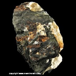 Mineral Specimen: Astrophyllite and Aegerine in Nepheline Syenite Matrix from Barkevikskjaer, Langesundsfjorden, Larvik, Vestfold og Telemark, Norway Mineral Specimen: Astrophyllite and Aegerine in Nepheline Syenite Matrix from Barkevikskjaer, Langesundsfjorden, Larvik, Vestfold og Telemark, Norway
