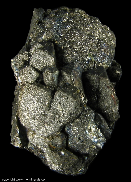 Mineral Specimen: Skutterudite and Safflorite from Nipissing 404, Coleman Township, Cobalt area, Cobalt-Gowganda region, Timiskaming District, Ontario, Canada