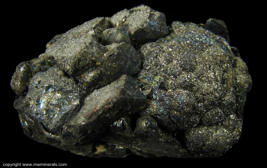 Mineral Specimen: Skutterudite and Safflorite from Nipissing 404, Coleman Township, Cobalt area, Cobalt-Gowganda region, Timiskaming District, Ontario, Canada