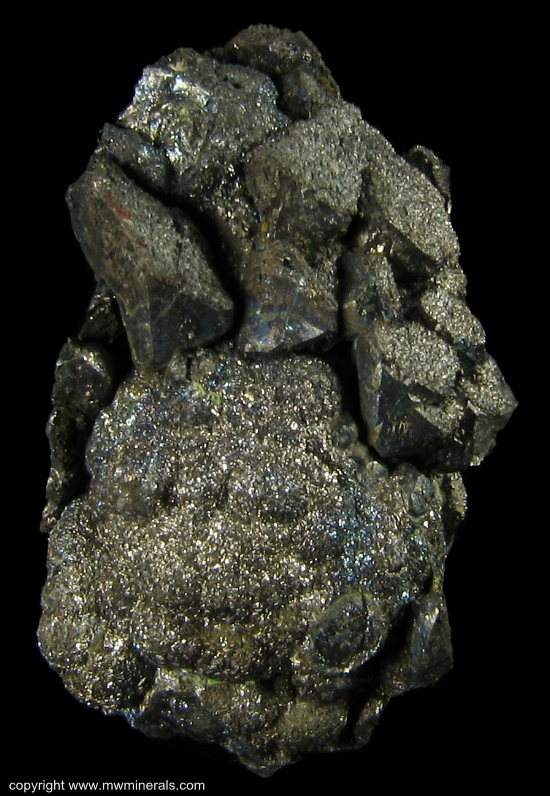 Mineral Specimen: Skutterudite and Safflorite from Nipissing 404, Coleman Township, Cobalt area, Cobalt-Gowganda region, Timiskaming District, Ontario, Canada