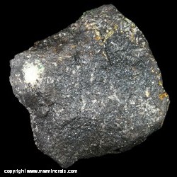 Mineral Specimen: Galena, Quartz, Malachite from Banat Mountains, Caras-Severin, Romania (formerly Hungary)