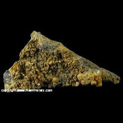 Minerals Specimen: Karibibite on Lollingite from Urucum claim, Galileia, Minas Gerais, Brazil