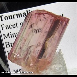 Mineral Specimen: Tourmaline Gem Grade from Minas Gerais, Brazil