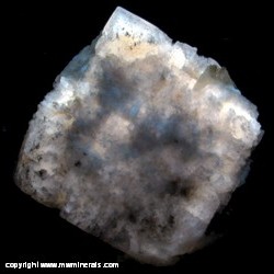 Mineral Specimen: Fluorescent and Phosphorescent Partially Dissolved Fluorite, Celestine from Clay Center, Allen Twp., Ottawa Co., Ohio
