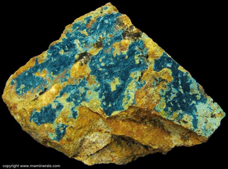 Mineral Specimen: Connelite from 150 foot level, Gold Hill Mine, Gold Hill, Deep Creek Mountains, Tooele County, Utah, USA
