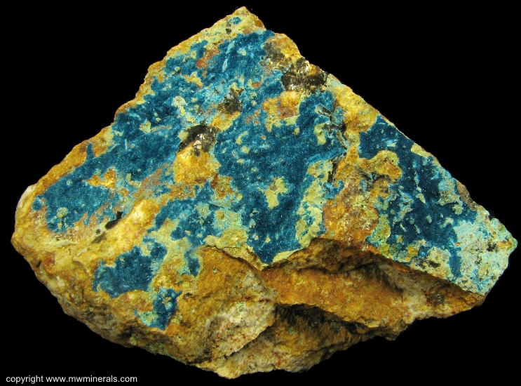 Mineral Specimen: Connelite from 150 foot level, Gold Hill Mine, Gold Hill, Deep Creek Mountains, Tooele County, Utah, USA