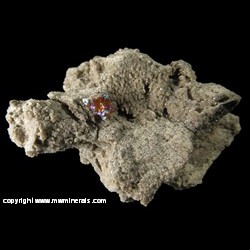 Mineral Specimen: Irridescent Sphalerite, Micro Calcite Crystals from Standard Slag Quarry, Adams Co., Ohio