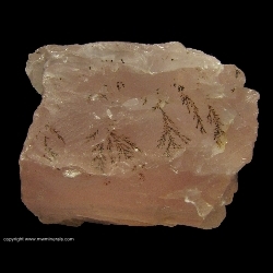 Minerals Specimen: Rose Quartz with Dendrites from Unknown Location