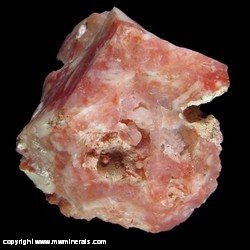 Mineral Specimen: Myrickite - Cinnabar Included in Quartz from Gold Gulch district, Beatty, Nye Co., Nevada