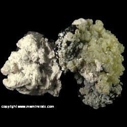Mineral Specimen: Etrriginite, Gaudefroyite, Barite, Quartz from N'Chwaning Mines, Northern Cape, South Africa
