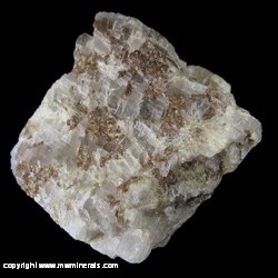 Mineral Specimen: Monticellite, Apatite, Calcite from Magnet Cove, Hot Spring Co., Arkansas: labeled Calag Mine, likely Kimzey Calcite Quarry
