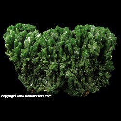 Minerals Specimen: Pyromorphite from Les Farges Mine, Ussel, Ussel, Correze, Nouvelle-Aquitaine, France