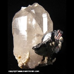 Mineral Specimen: Rutile Epitaxial Growth on Hematite on Quartz from Cavradi gorge, Curnera Valley, Tujetsch, Vorderrhein Valley, Grischun, Switzerland Mineral Specimen: Rutile Epitaxial Growth on Hematite on Quartz from Cavradi gorge, Curnera Valley, Tujetsch, Vorderrhein Valley, Grischun, Switzerland