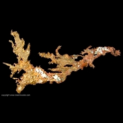 Minerals Specimen: Copper Crystals from Central Mine, Keweenaw County, Michigan, USA