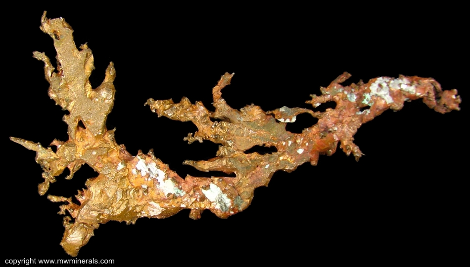 Mineral Specimen: Copper Crystals from Central Mine, Keweenaw County, Michigan, USA