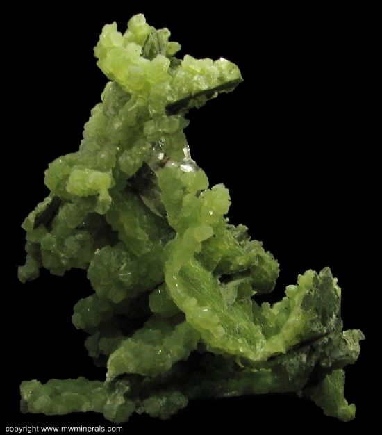 Mineral Specimen: Prehnite Casts from Lane & Sons Traprock quarries, Westfield, Hampden County, Massachusetts, USA