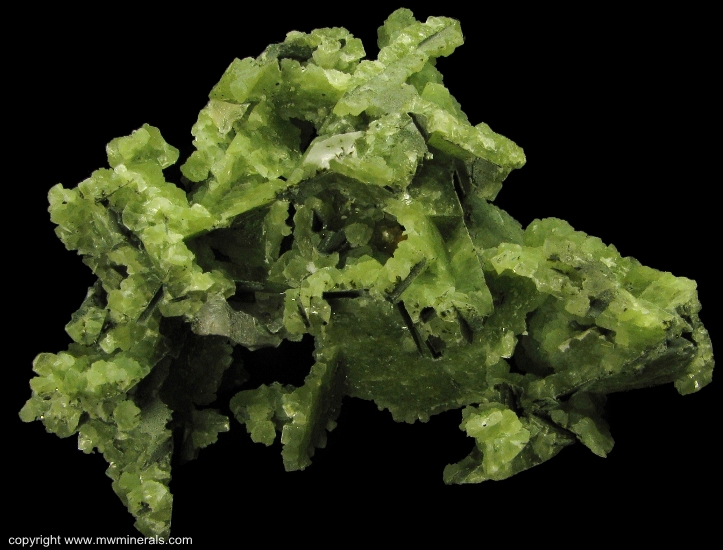 Mineral Specimen: Prehnite Casts from Lane & Sons Traprock quarries, Westfield, Hampden County, Massachusetts, USA