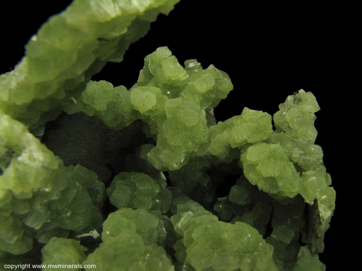 Mineral Specimen: Prehnite Casts from Lane & Sons Traprock quarries, Westfield, Hampden County, Massachusetts, USA