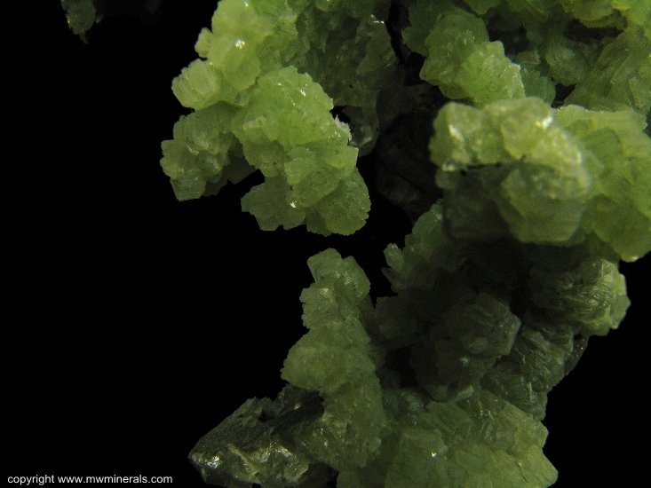 Mineral Specimen: Prehnite Casts from Lane & Sons Traprock quarries, Westfield, Hampden County, Massachusetts, USA