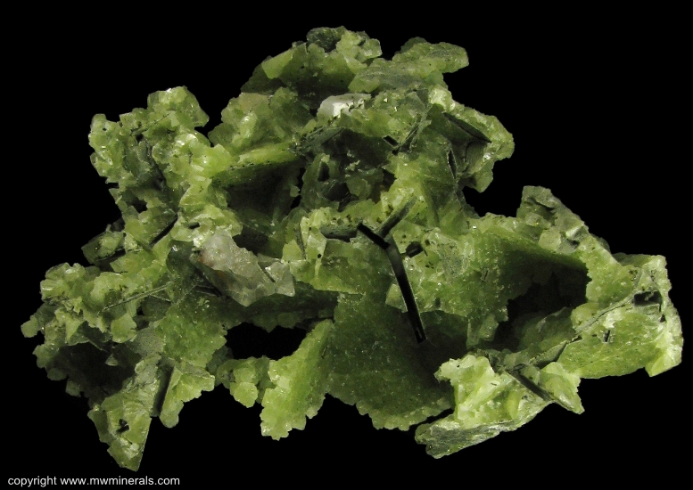 Mineral Specimen: Prehnite Casts from Lane & Sons Traprock quarries, Westfield, Hampden County, Massachusetts, USA