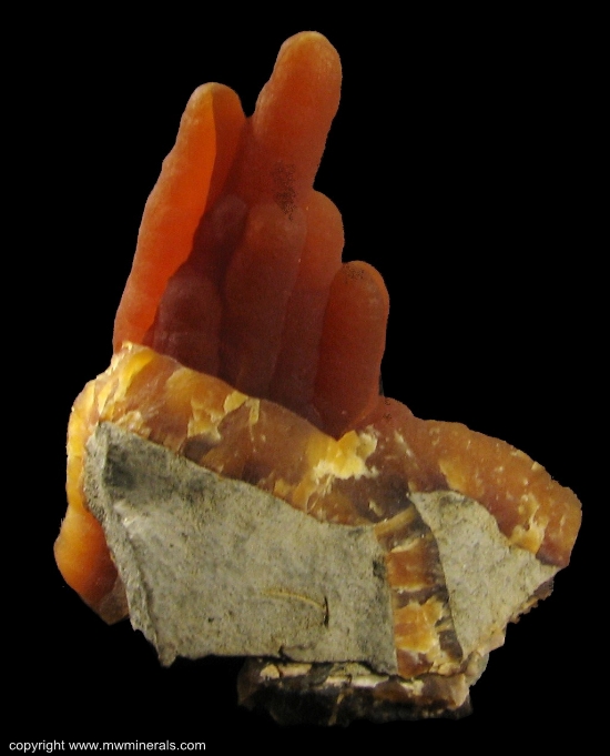 Mineral Specimen: Calcite Stalactites from Alzada, Carter County, Montana