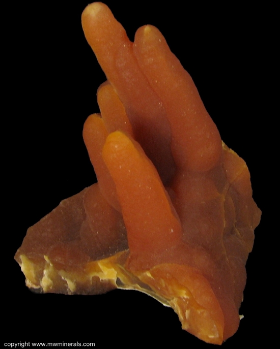 Mineral Specimen: Calcite Stalactites from Alzada, Carter County, Montana