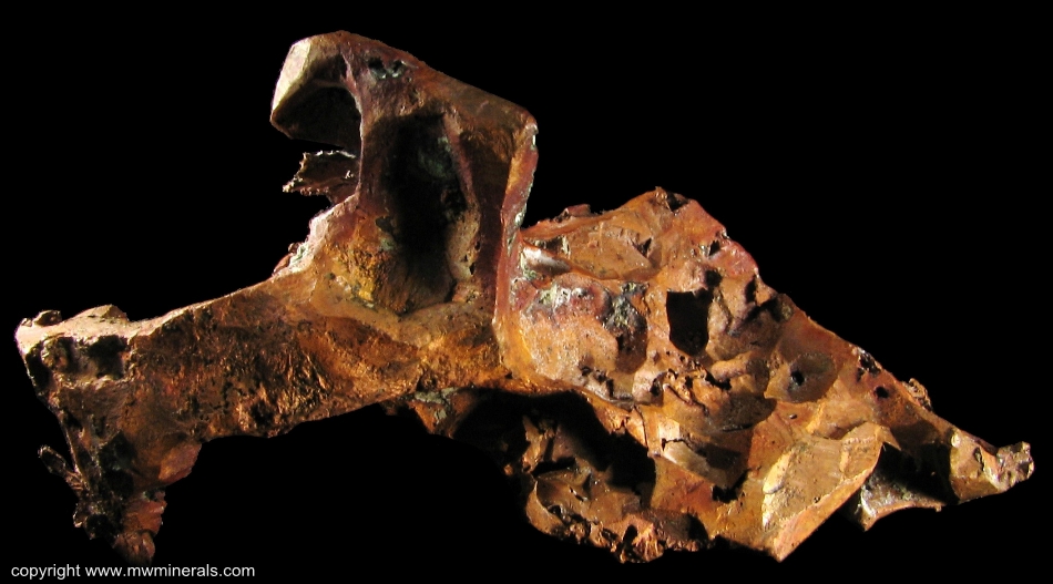 Mineral Specimen: Copper Crystals from Quincy Mine, Quincy Hill, Houghton County, Michigan, USA