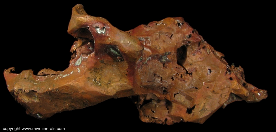 Mineral Specimen: Copper Crystals from Quincy Mine, Quincy Hill, Houghton County, Michigan, USA