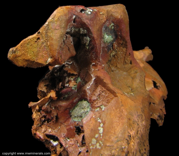 Mineral Specimen: Copper Crystals from Quincy Mine, Quincy Hill, Houghton County, Michigan, USA