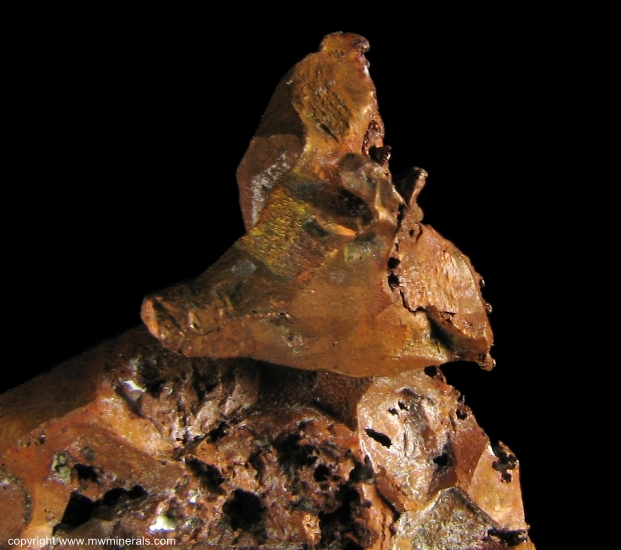 Mineral Specimen: Copper Crystals from Quincy Mine, Quincy Hill, Houghton County, Michigan, USA