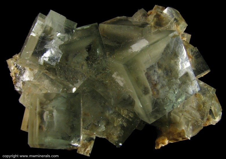 Mineral Specimen: Zoned Fluorite from Huang Sha Ping Mine, Guiyang County., Chenzhou Prefecture, Hunan Province, China