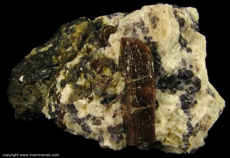 Mineral Specimen: Fluorapatite, Fluorite, Apatite from Cardiff Uranium Mine, Cardiff Township, Haliburton County, Ontario, Canada