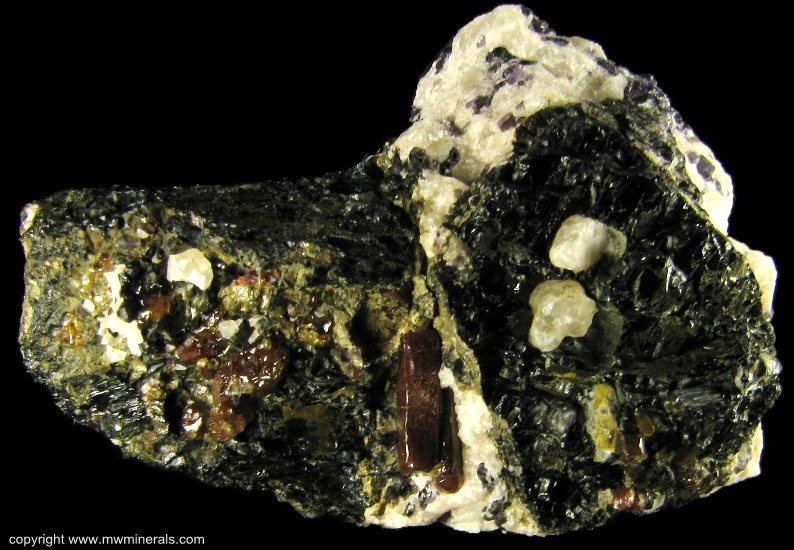 Mineral Specimen: Fluorapatite, Fluorite, Apatite from Cardiff Uranium Mine, Cardiff Township, Haliburton County, Ontario, Canada