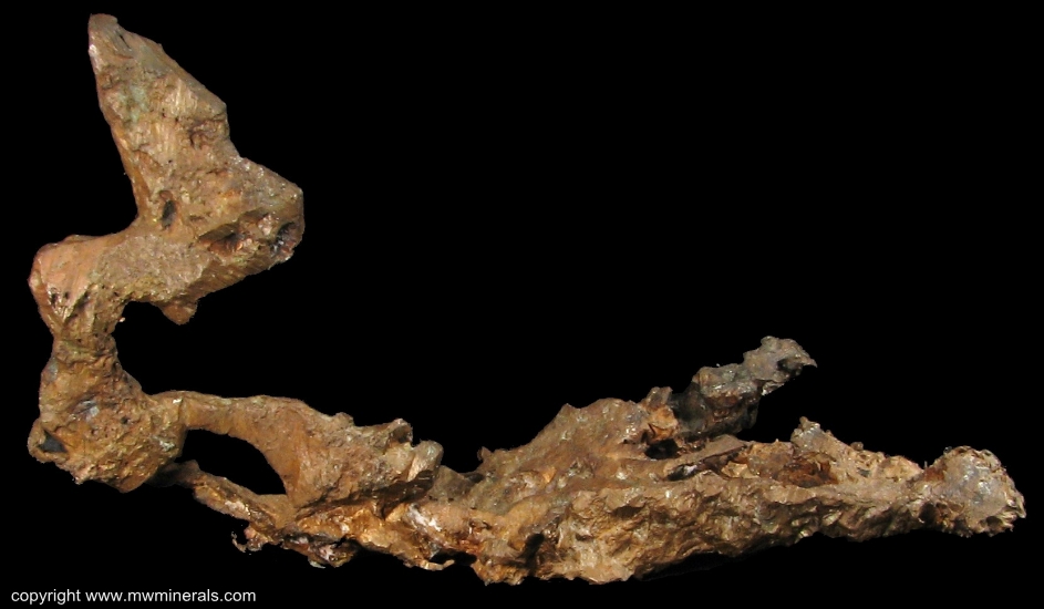 Mineral Specimen: Copper Crystals with minor Silver from Central Mine, Keweenaw County, Michigan
