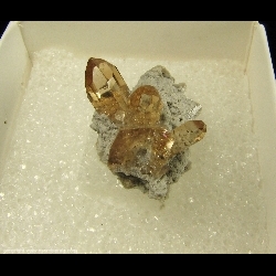 Minerals Specimen: Topaz on Rhyolite from Thomas Range, Juab County, Utah Minerals Specimen: Topaz on Rhyolite from Thomas Range, Juab County, Utah