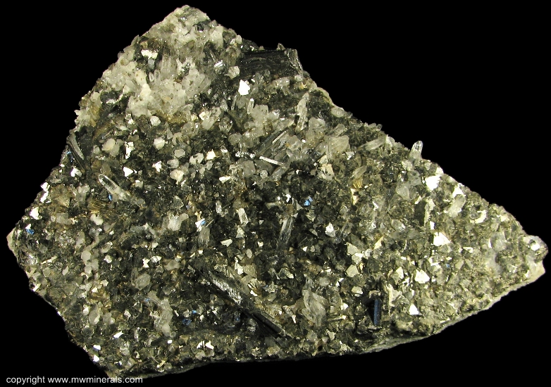 Mineral Specimen: Sphalerite, Wolframite, Quartz from Yaogangxian Mine, Yizhang Co., Chenzhou Prefecture, Hunan Province, China