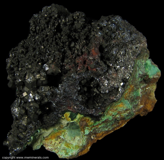 Mineral Specimen: Cuprite from Southwest Mine, Bisbee, Warren District, Mule Mts, Cochise Co., Arizona, USA