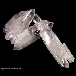 Minerals Specimen: Double Terminated Amethyst from Epimenio mine, Pierda Parada, Veracruz, Mexico